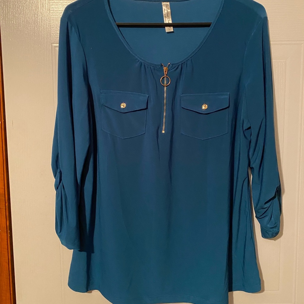 Deep Turquoise Blouse